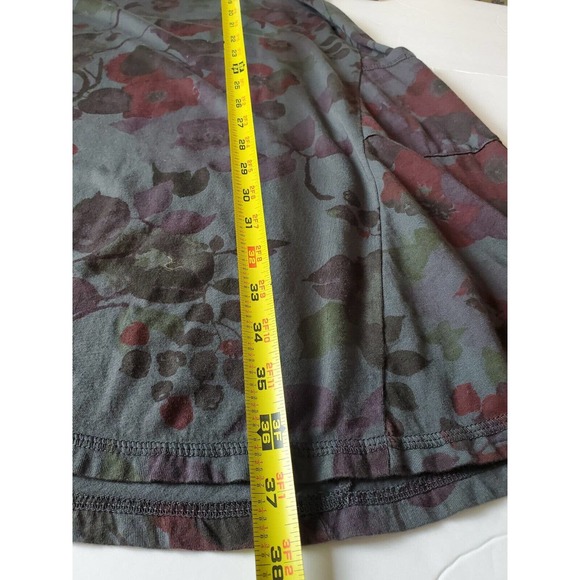 Color Me Cotton Women Dress XS Floral Round Neck Shift Made In USA Pockets - Picture 8 of 9